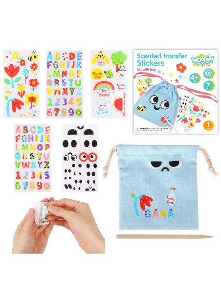 WOOPIE ART&FUN Zestaw Kreatywny Torebka + Naklejki do Dekorcji ponad 109 szt.