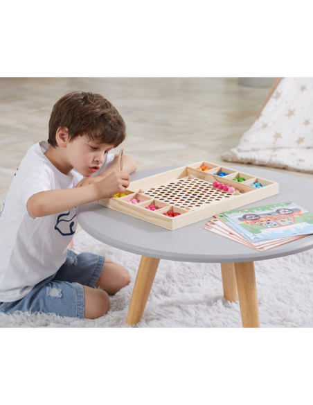 VIGA Drewniana Gra Kulki Złap i Dopasuj Układanka