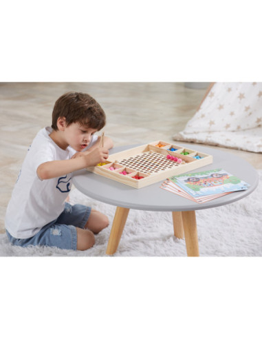 VIGA Drewniana Gra Kulki Złap i Dopasuj Układanka