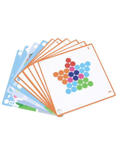 VIGA Drewniana Gra Kulki Złap i Dopasuj Układanka