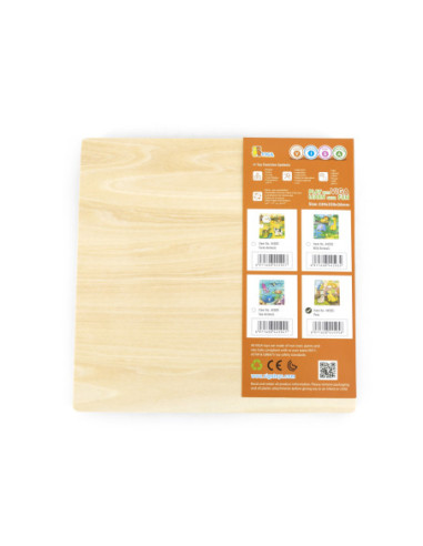 VIGA Drewniane Puzzle z Pinezkami Zwierzęta Domowe