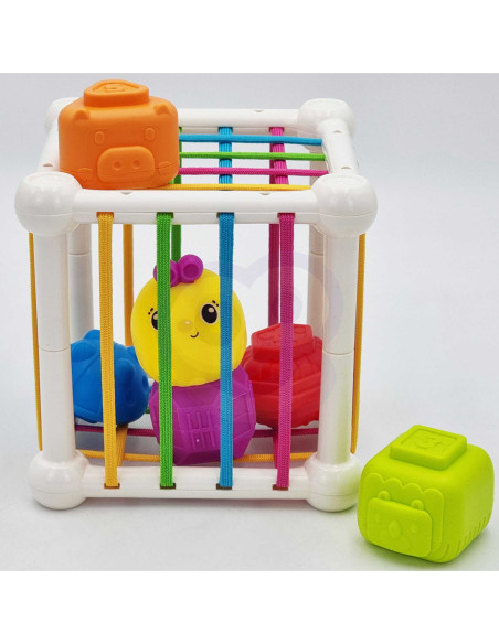 WOOPIE Elastyczna Kostka Sensoryczna Sorter dla Dzieci 7 el.