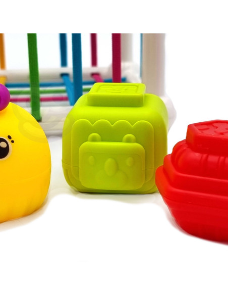 WOOPIE Elastyczna Kostka Sensoryczna Sorter dla Dzieci 7 el.