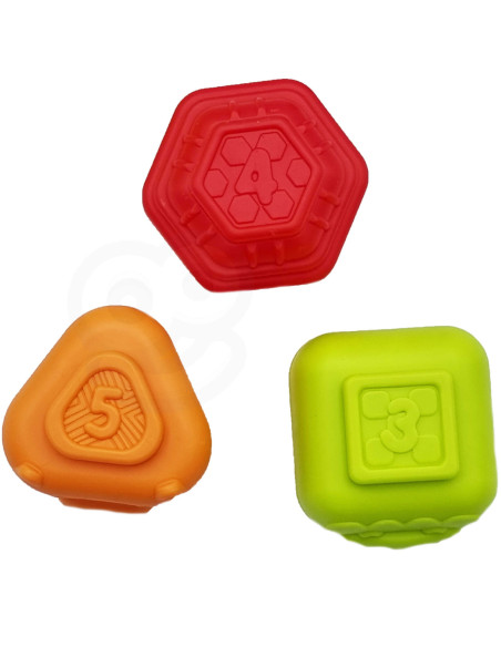 WOOPIE Elastyczna Kostka Sensoryczna Sorter dla Dzieci 7 el.