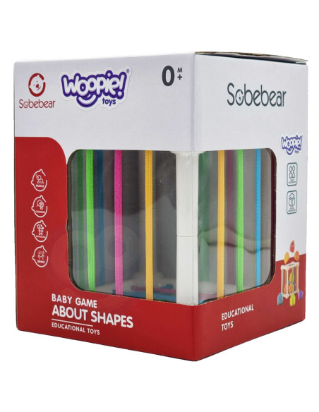 WOOPIE Elastyczna Kostka Sensoryczna Sorter dla Dzieci 7 el.