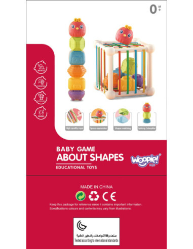 WOOPIE Elastyczna Kostka Sensoryczna Sorter dla Dzieci 7 el.