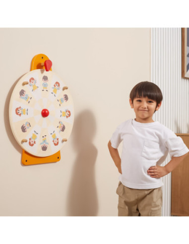 VIGA Tablica Ścienna Koło Pokaż Emocje i Wyraz Twarzy