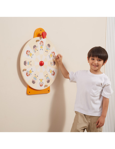 VIGA Tablica Ścienna Koło Pokaż Emocje i Wyraz Twarzy