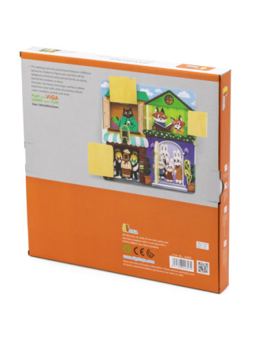 Viga Drewniana Tablica Manipulacyjna Zamek i Zatrzask Dom