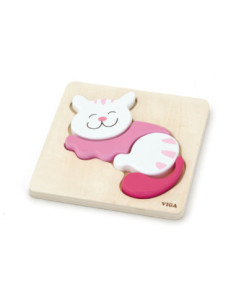 VIGA Pierwsze drewniane Puzzle maluszka Kaczka