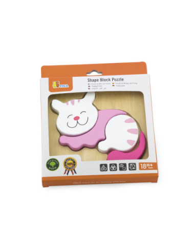 VIGA Pierwsze drewniane Puzzle maluszka Kaczka