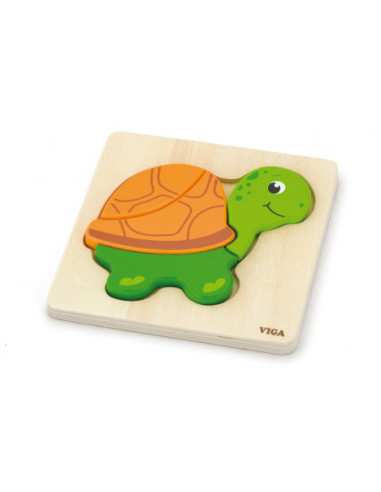 VIGA Pierwsze drewniane Puzzle maluszka Kaczka
