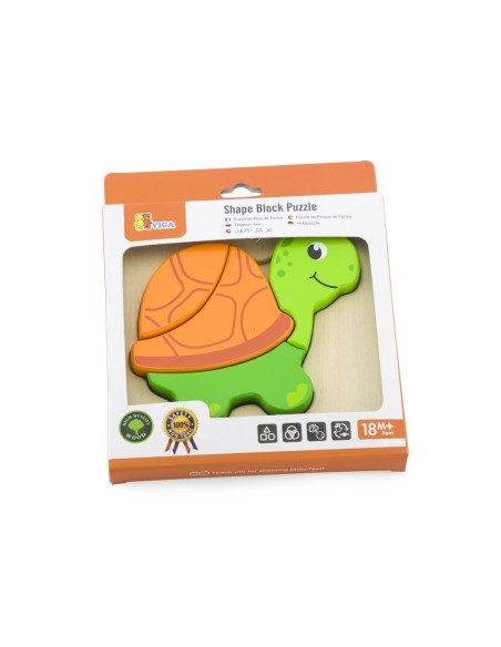 VIGA Pierwsze drewniane Puzzle maluszka Kaczka