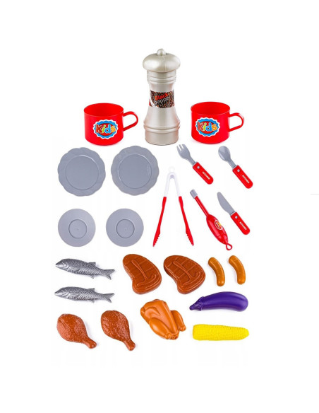 WOOPIE Grill dla Dzieci ze Światłem i Dźwiękiem + Akc.