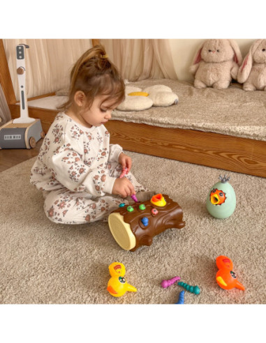 WOOPIE Gra Zręcznościowa Złap Robaczka + Skarbionka Wańka Wstańka Jajko