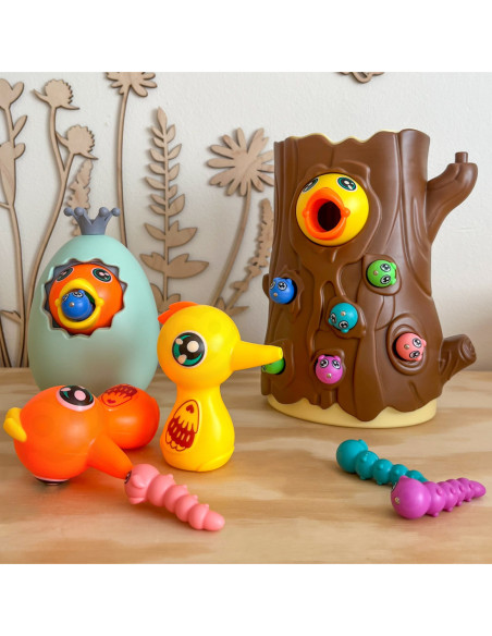 WOOPIE Gra Zręcznościowa Złap Robaczka + Skarbionka Wańka Wstańka Jajko