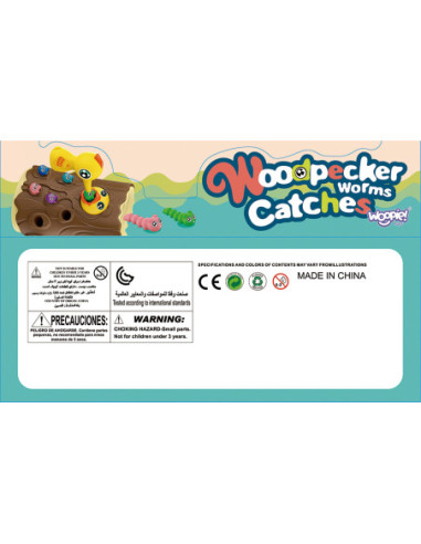 WOOPIE Gra Zręcznościowa Złap Robaczka + Skarbionka Wańka Wstańka Jajko