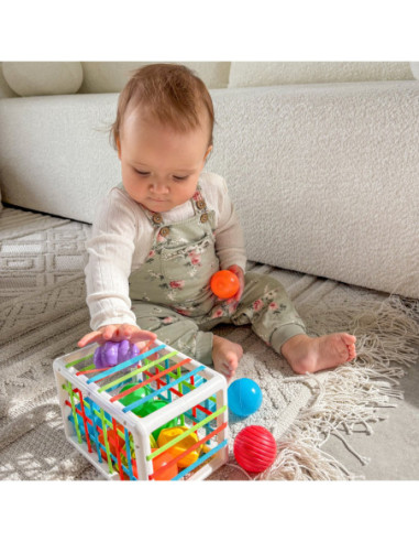 WOOPIE Elastyczna Kostka Sensoryczna Sorter dla Dzieci 13 el.