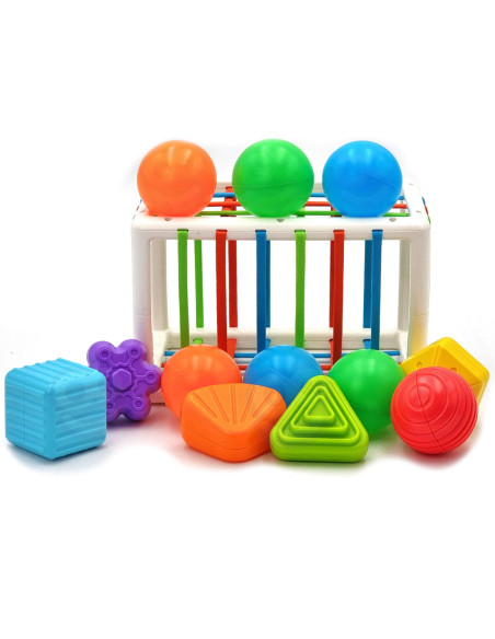 WOOPIE Elastyczna Kostka Sensoryczna Sorter dla Dzieci 13 el.