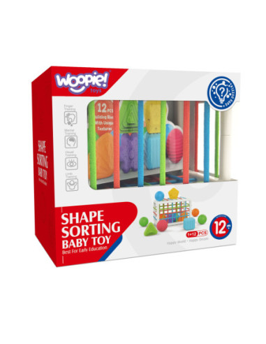 WOOPIE Elastyczna Kostka Sensoryczna Sorter dla Dzieci 13 el.