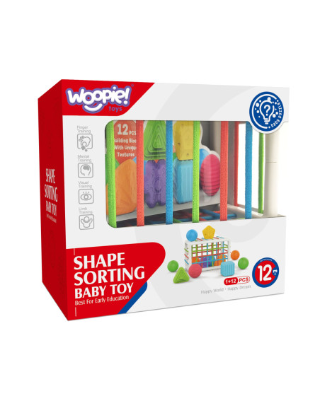 WOOPIE Elastyczna Kostka Sensoryczna Sorter dla Dzieci 13 el.