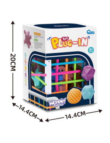 WOOPIE Elastyczna Kostka Sensoryczna Sorter dla Dzieci 6 el.