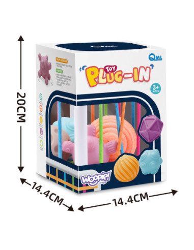 WOOPIE Elastyczna Kostka Sensoryczna Sorter dla Dzieci 5 el.