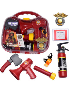 WOOPIE Zestaw Walizka Strażaka z Gaśnicą 7 el.