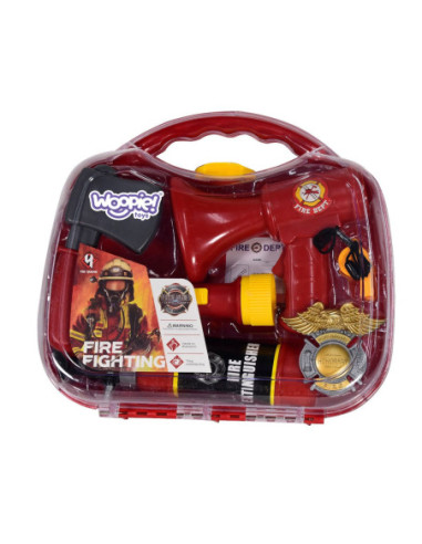 WOOPIE Zestaw Walizka Strażaka z Gaśnicą 7 el.
