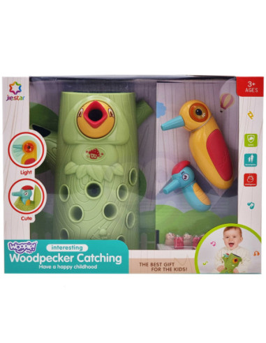 WOOPIE Gra Zręcznościowa Złap Robaka + 2 Dziecioły