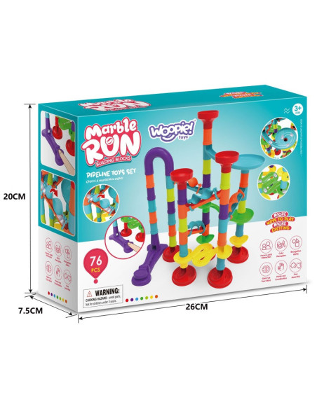 WOOPIE Kulodrom Tor Kulkowy Zestaw Spirala 76 el.