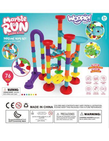 WOOPIE Kulodrom Tor Kulkowy Zestaw Spirala 76 el.