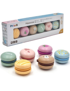 Viga PolarB Drewniane Ciastka Ciasteczka Cukiernia Zestaw Makaroników