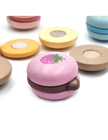 Viga PolarB Drewniane Ciastka Ciasteczka Cukiernia Zestaw Makaroników