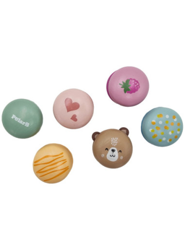 Viga PolarB Drewniane Ciastka Ciasteczka Cukiernia Zestaw Makaroników