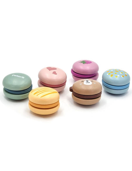 Viga PolarB Drewniane Ciastka Ciasteczka Cukiernia Zestaw Makaroników