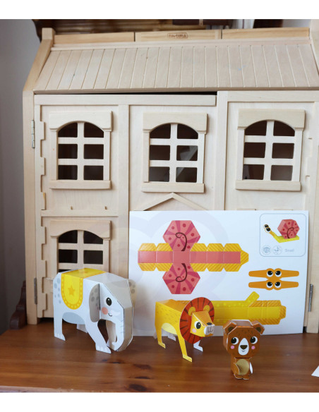 WOOPIE ART&FUN Zestaw Kreatywny Origami 3D Zrób to Sam 10 Zwierzaków