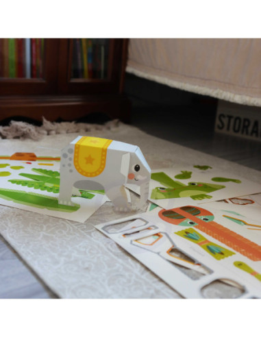 WOOPIE ART&FUN Zestaw Kreatywny Origami 3D Zrób to Sam 10 Zwierzaków