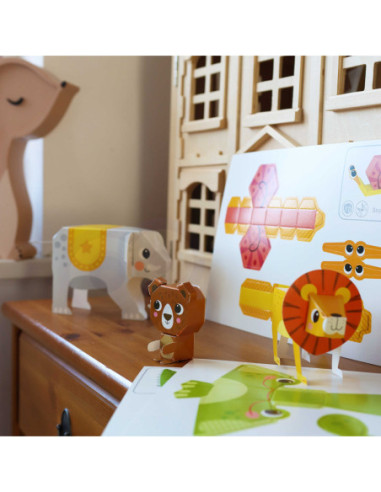 WOOPIE ART&FUN Zestaw Kreatywny Origami 3D Zrób to Sam 10 Zwierzaków