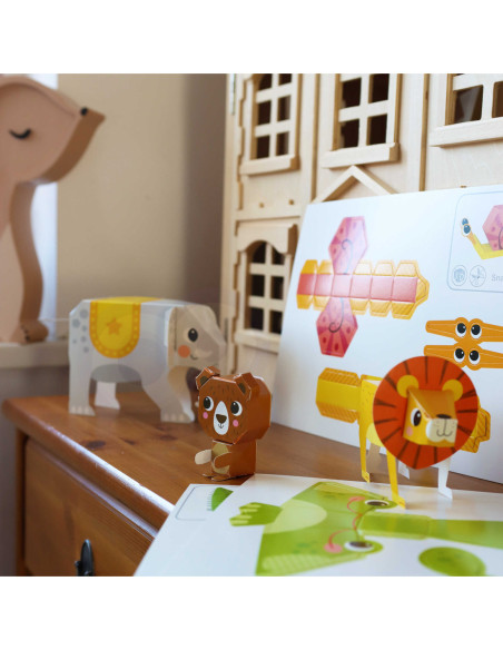 WOOPIE ART&FUN Zestaw Kreatywny Origami 3D Zrób to Sam 10 Zwierzaków