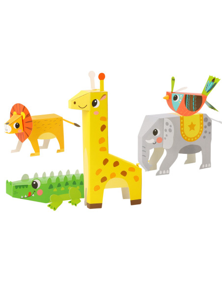 WOOPIE ART&FUN Zestaw Kreatywny Origami 3D Zrób to Sam 10 Zwierzaków