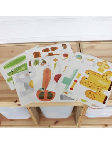 WOOPIE ART&FUN Zestaw Kreatywny Origami 3D Zrób to Sam 10 Zwierzaków