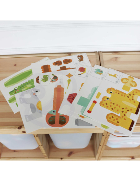 WOOPIE ART&FUN Zestaw Kreatywny Origami 3D Zrób to Sam 10 Zwierzaków