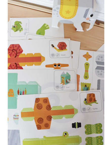 WOOPIE ART&FUN Zestaw Kreatywny Origami 3D Zrób to Sam 10 Zwierzaków