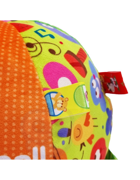 WOOPIE Miękka Sensoryczna Piłka z Wszywkami dla Malucha + Dźwięk