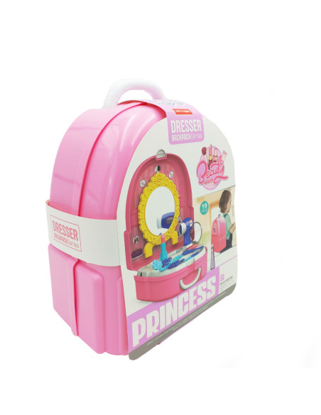 WOOPIE Zestaw Małej Księżniczki w Plecaku Toaletka 19 el.