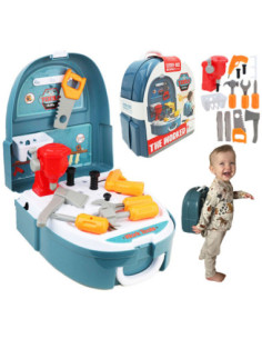 WOOPIE Little Handyman Set Workshop in a Backpack 18 pcs.