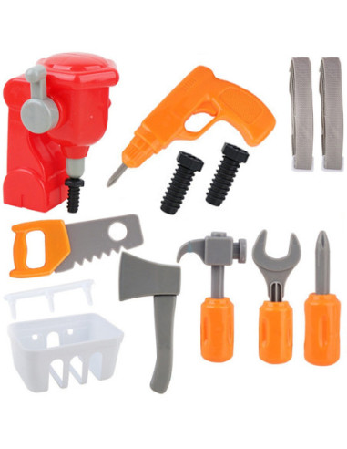 WOOPIE Zestaw Małego Majsterkowicza Warsztat w Plecaku 15 el.