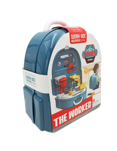 WOOPIE Zestaw Małego Majsterkowicza Warsztat w Plecaku 15 el.