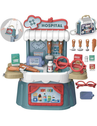 WOOPIE Zestaw Małego Lekarza Walizka 3w1 Torba 21 el.